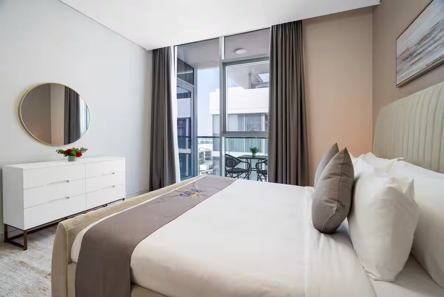 Deluxe One-Bedroom Apartment with Burj Khalifa View