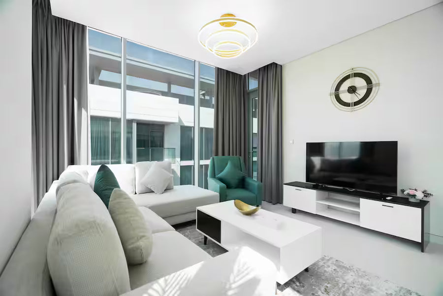 Deluxe One-Bedroom Apartment with Burj Khalifa View